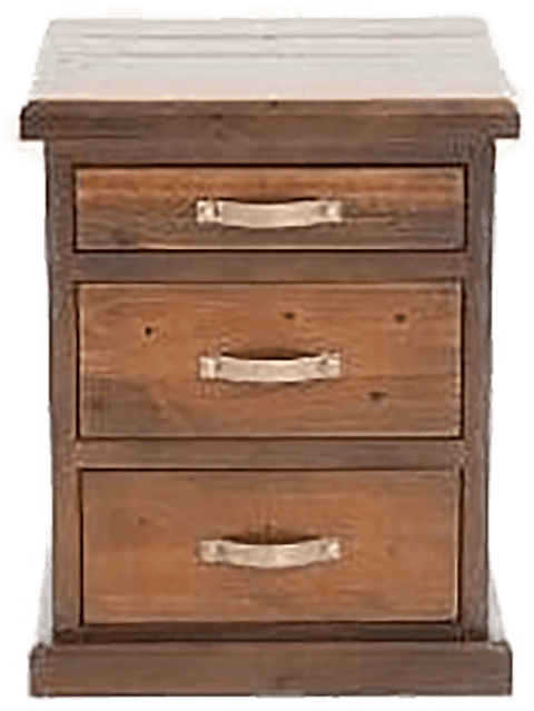 6 drawer 'Felton' pine beside - dark colour
